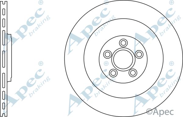 APEC BRAKING Jarrulevy DSK2818